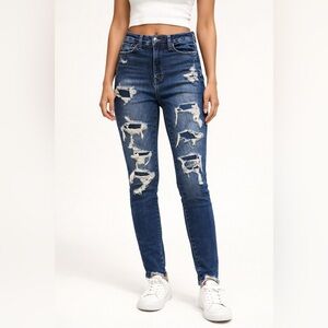 American Eagle Next Level Stretch Distressed Skinny Jeans – Size 4 Short